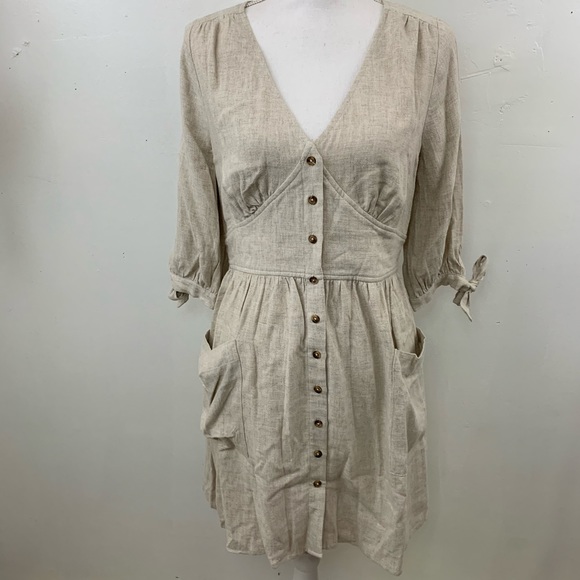 Anthropologie Dresses & Skirts - NWT Anthropologie first Monday linen midi in oat